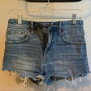 lucky brand denim distressed shorts